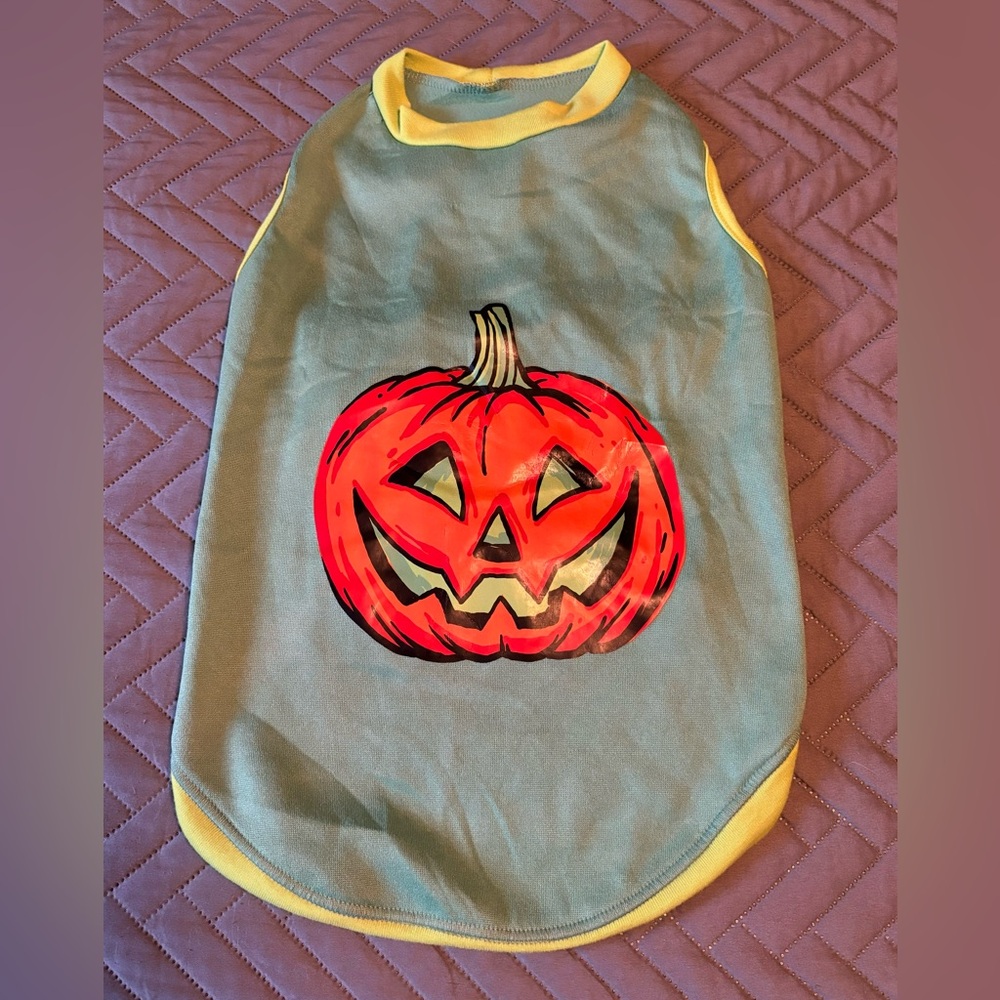 Hyde and eek Halloween PUMPKIN Dog Pet Sweater Sz L Fall Jack O Lantern Dress Up